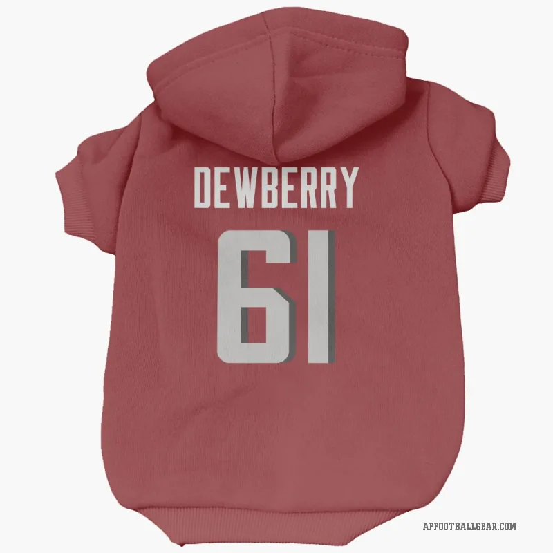 Kam Dewberry  Red Atlanta Falcons  Cat & Dog Pet Hoodie