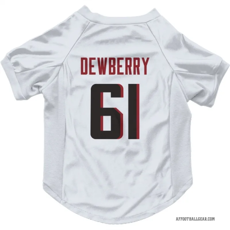 Kam Dewberry  White Atlanta Falcons  Cat & Dog Pet Jersey