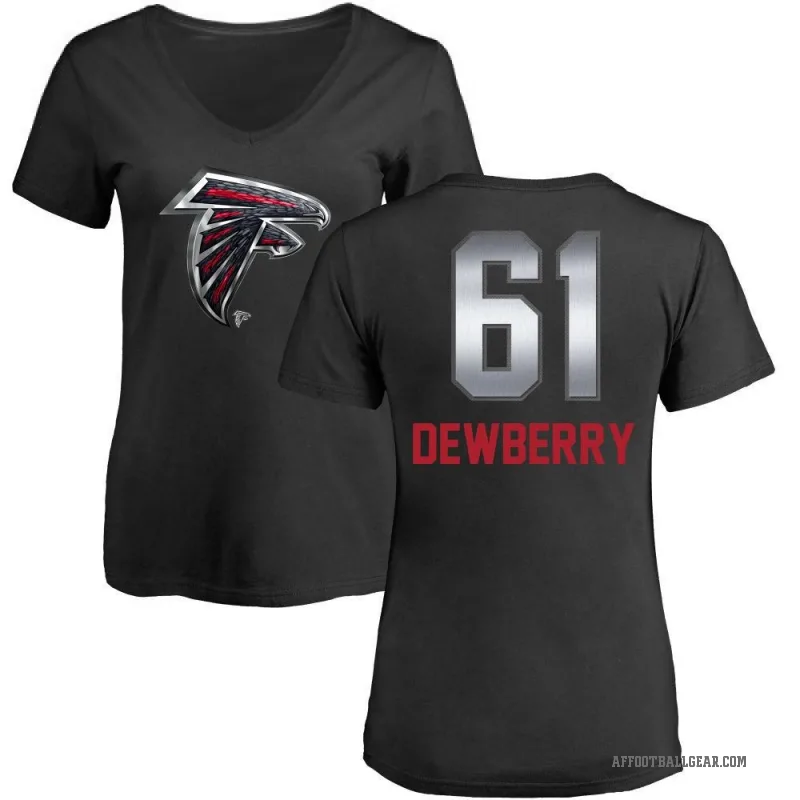 Kam Dewberry Women's Black Atlanta Falcons Midnight Mascot T-Shirt -
