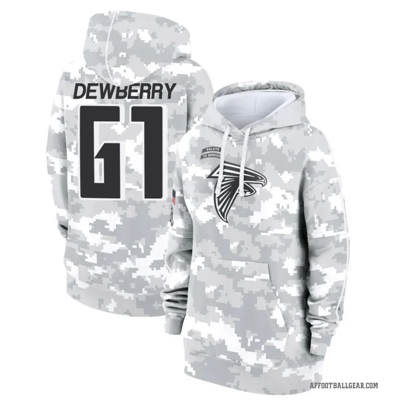 Kam Dewberry Women's Camo Atlanta Falcons Arctic 2024 Salute to Service Club Fleece Pullover Hoodie