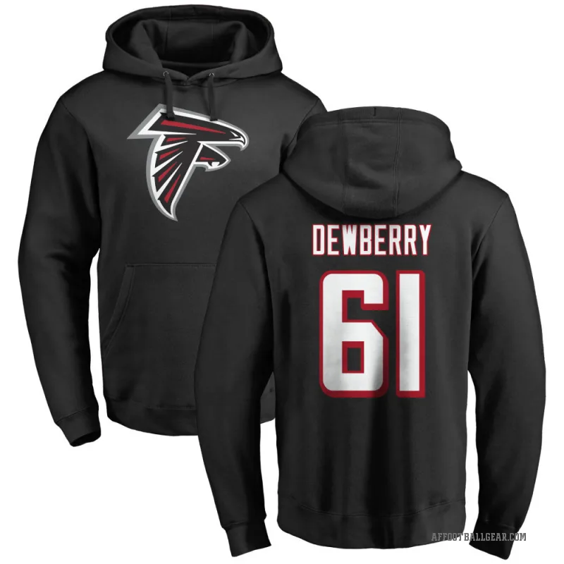 Kam Dewberry Youth Black Atlanta Falcons Pro Line Logo Pullover Hoodie