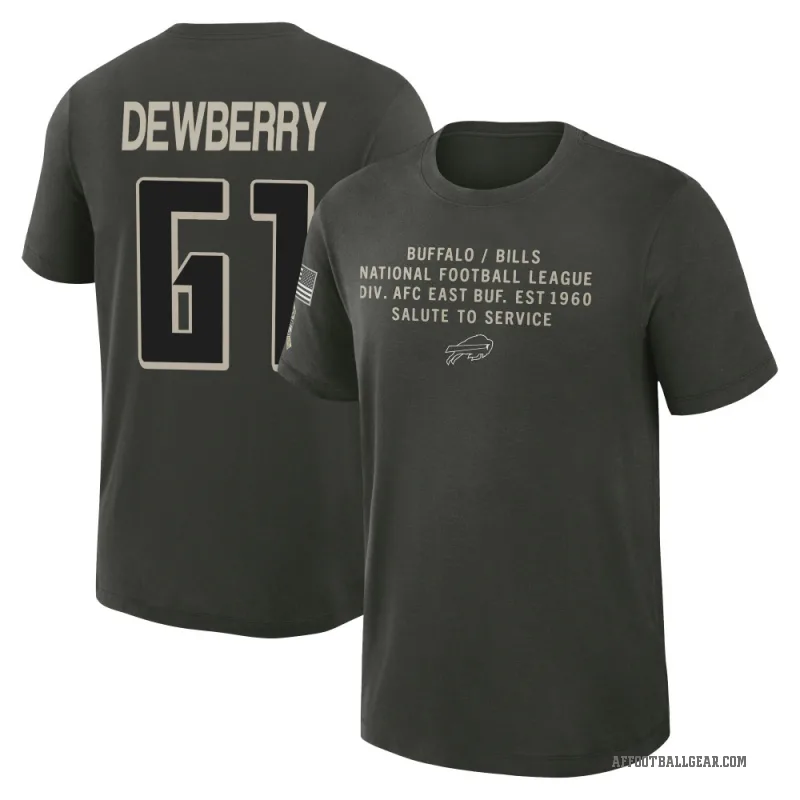 Kam Dewberry Youth Green Atlanta Falcons Dark/ 2025 Salute to Service Sideline Slub T-Shirt
