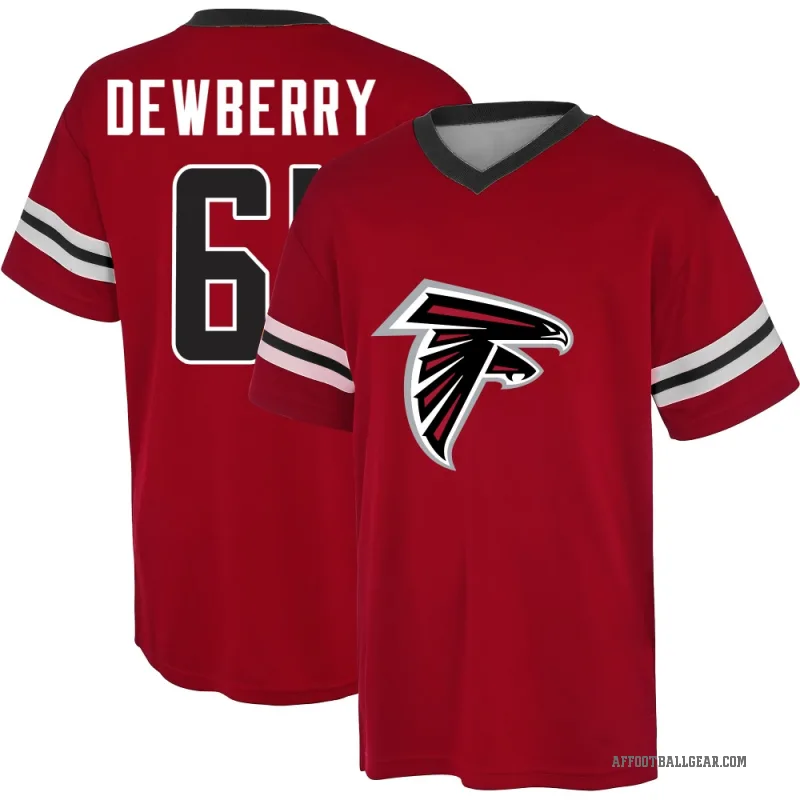 Kam Dewberry Youth Red Atlanta Falcons Game Day V-Neck T-Shirt