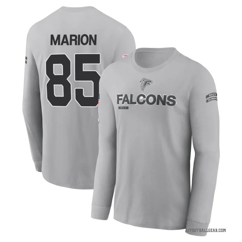 Keelan Marion Youth Gray Atlanta Falcons 2024 Salute to Service Long Sleeve T-Shirt