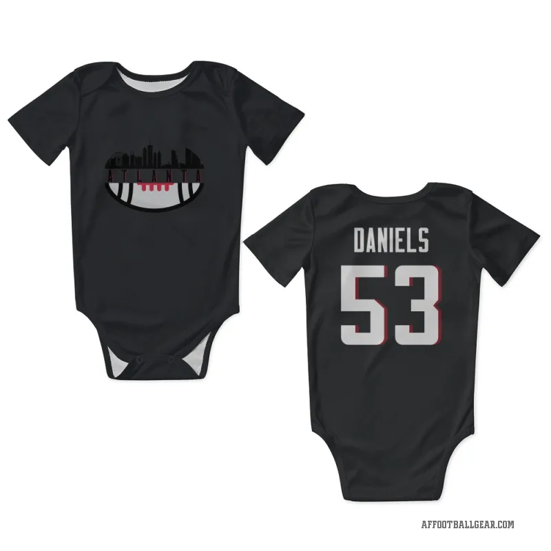 Kendal Daniels  Black Atlanta Falcons  Newborn & Infant Bodysuit