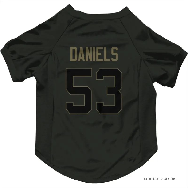 Kendal Daniels  Black Atlanta Falcons  Service Cat & Dog Pet Jersey