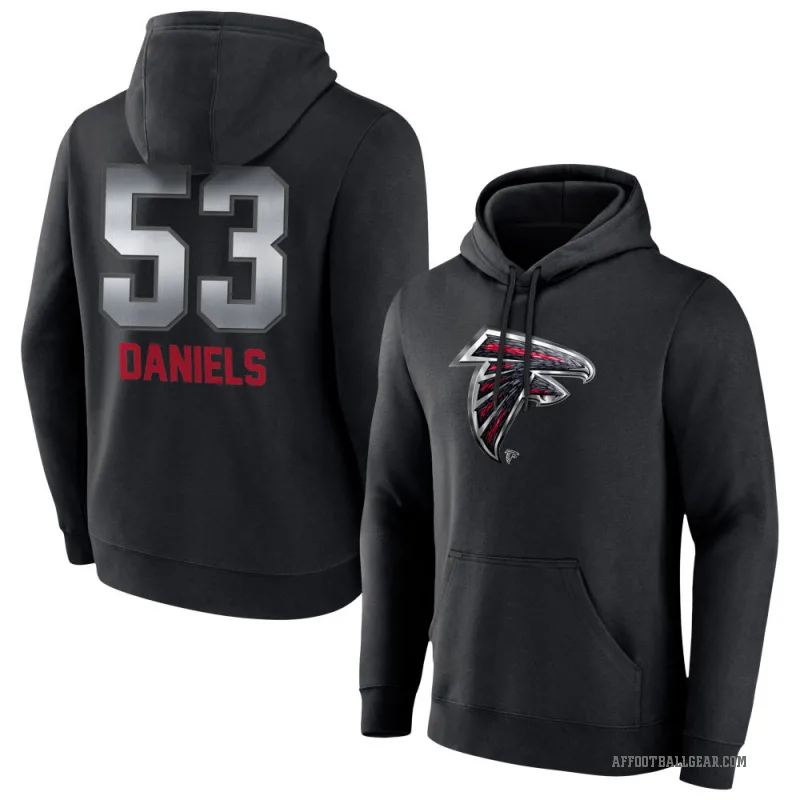 Kendal Daniels Men's Black Atlanta Falcons Midnight Mascot Pullover Hoodie