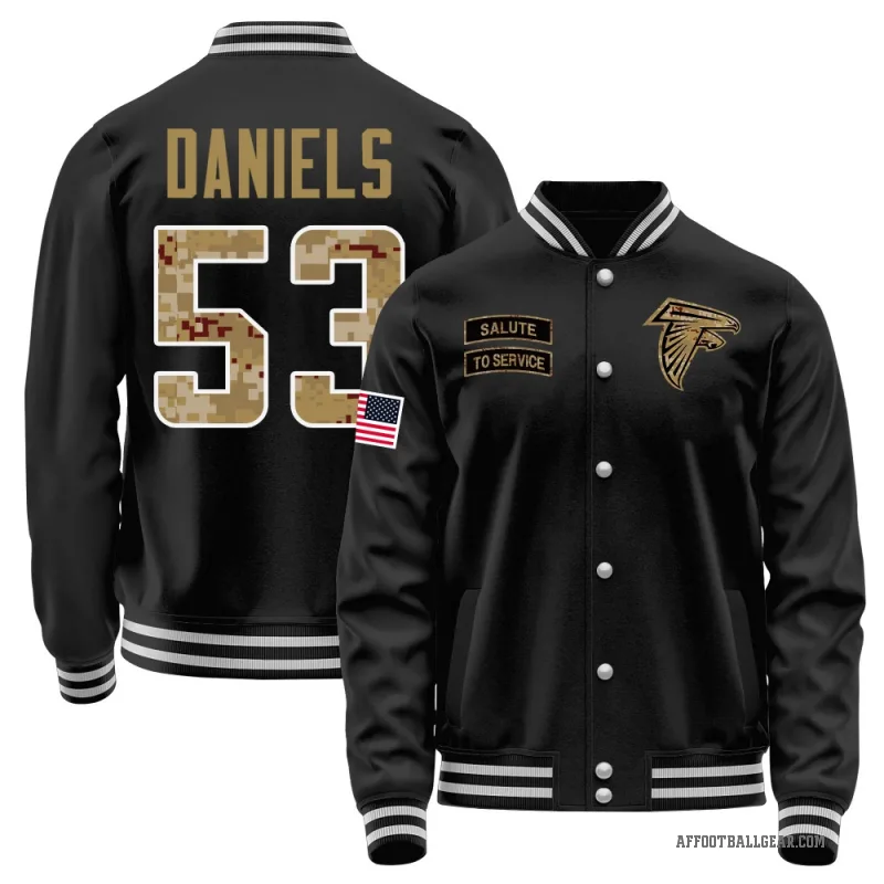 Kendal Daniels Men's Black Atlanta Falcons Salute to Service Sideline Performance Jacket