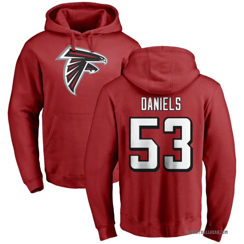 Kendal Daniels Men's Red Atlanta Falcons Pro Line Logo Pullover Hoodie