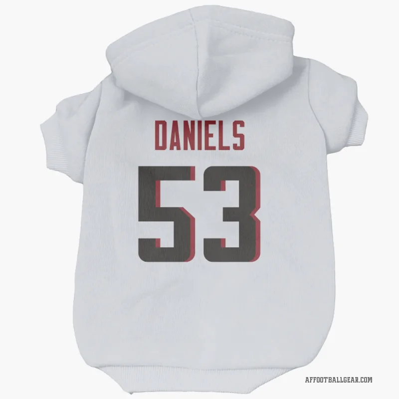 Kendal Daniels  White Atlanta Falcons  Cat & Dog Pet Hoodie
