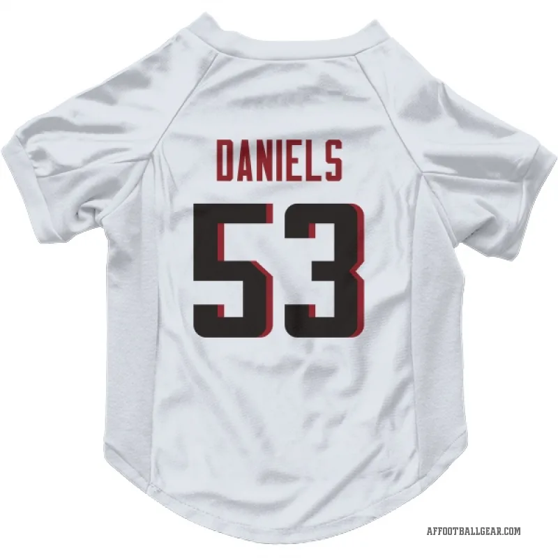Kendal Daniels  White Atlanta Falcons  Cat & Dog Pet Jersey