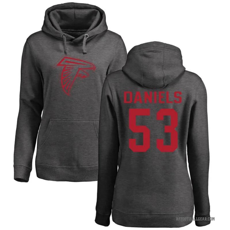Kendal Daniels Women's Atlanta Falcons Pro Line by Branded Ash One Color Pullover Hoodie