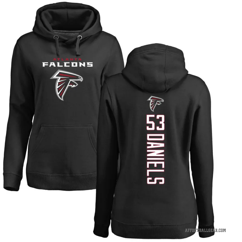 Kendal Daniels Women's Black Atlanta Falcons Pro Line Backer Pullover Hoodie