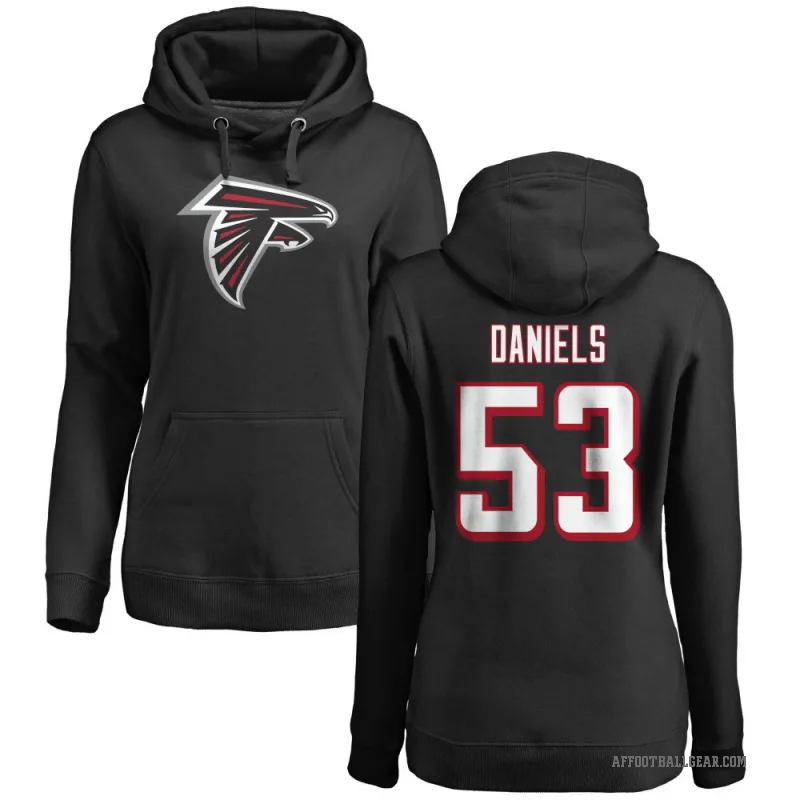 Kendal Daniels Women's Black Atlanta Falcons Pro Line Logo Pullover Hoodie