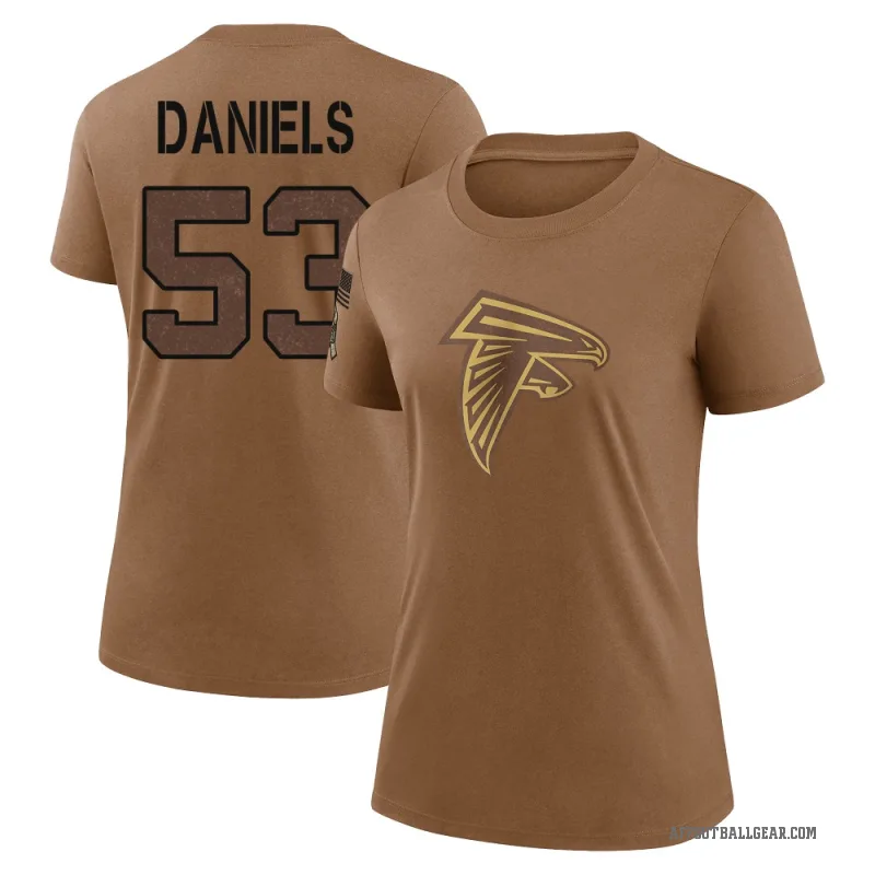 Kendal Daniels Women's Brown Atlanta Falcons 2023 Salute To Service Performance T-Shirt