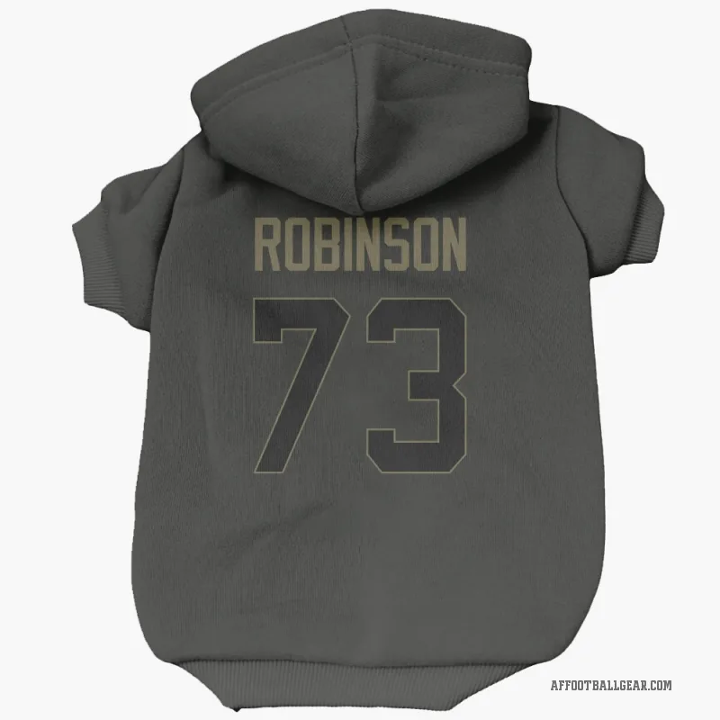 Layden Robinson  Black Atlanta Falcons  Service Cat & Dog Pet Hoodie