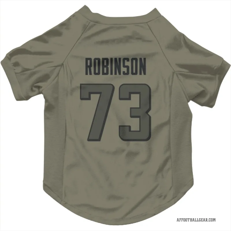 Layden Robinson  Olive Atlanta Falcons  Cat & Dog Pet Jersey