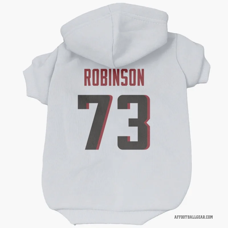 Layden Robinson  White Atlanta Falcons  Cat & Dog Pet Hoodie