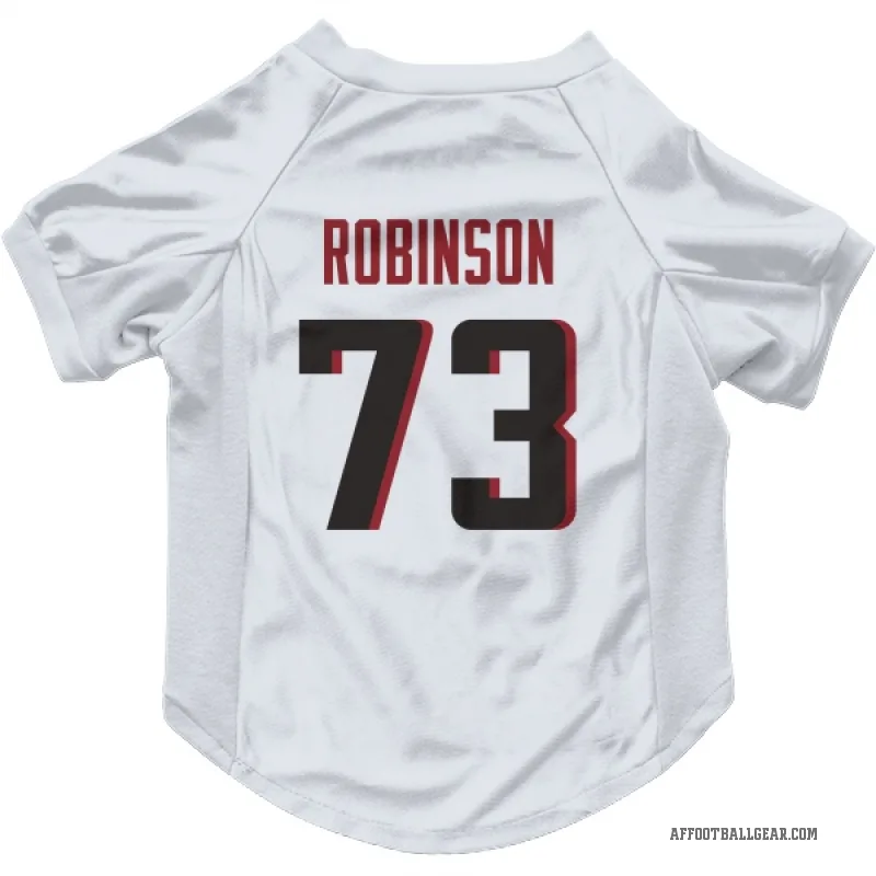Layden Robinson  White Atlanta Falcons  Cat & Dog Pet Jersey