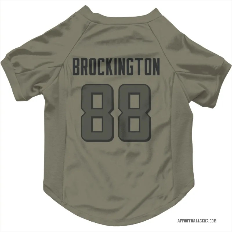 Le'Meke Brockington  Olive Atlanta Falcons  Cat & Dog Pet Jersey