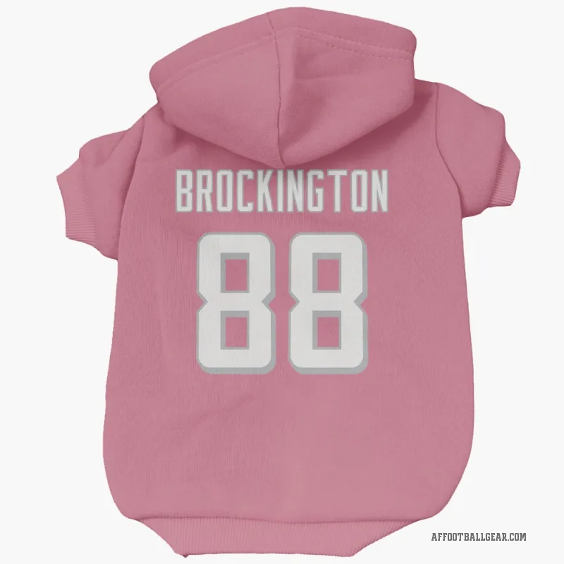 Le'Meke Brockington  Pink Atlanta Falcons  Cat & Dog Pet Hoodie