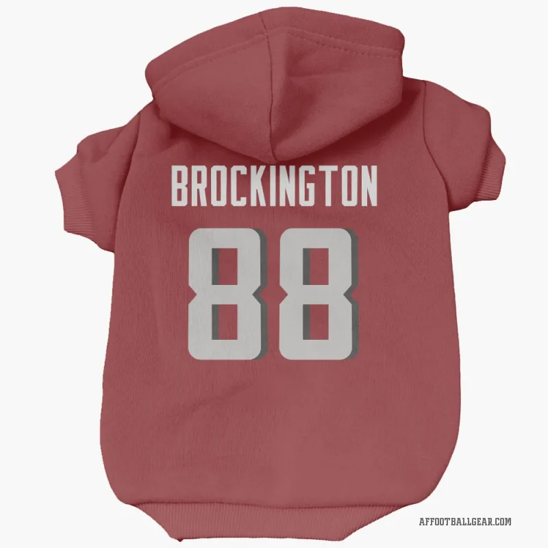 Le'Meke Brockington  Red Atlanta Falcons  Cat & Dog Pet Hoodie