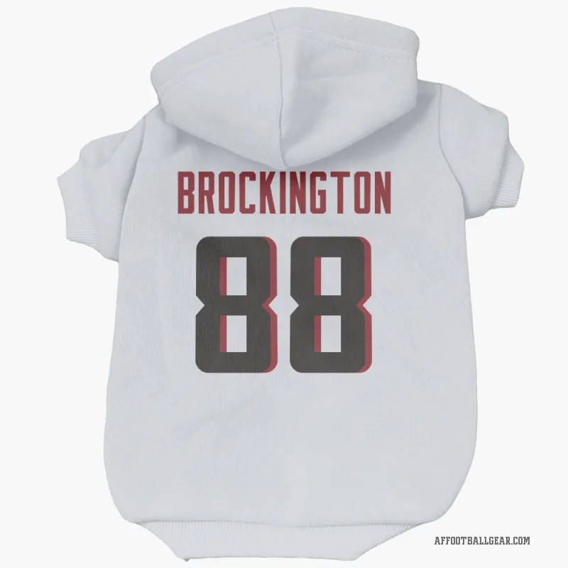 Le'Meke Brockington  White Atlanta Falcons  Cat & Dog Pet Hoodie