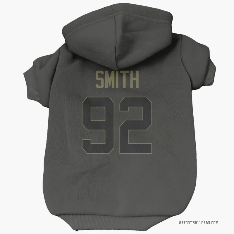 Maason Smith  Black Atlanta Falcons  Service Cat & Dog Pet Hoodie