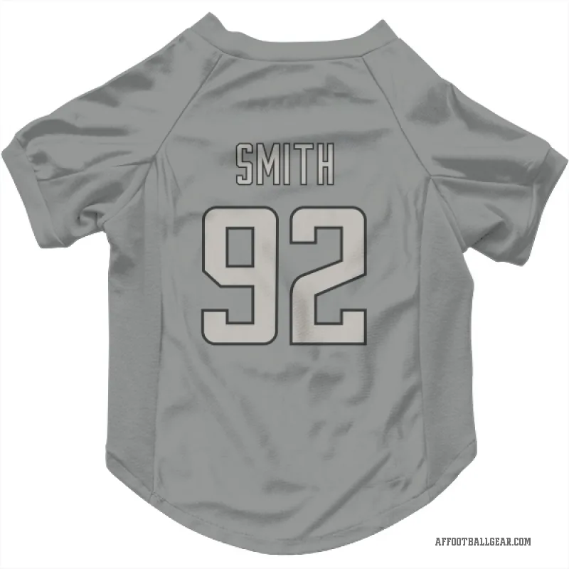 Maason Smith  Charcoal Atlanta Falcons  Cat & Dog Pet Jersey