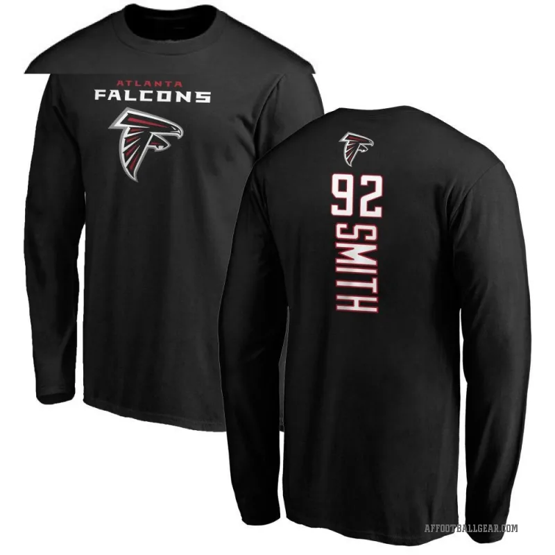 Maason Smith Men's Black Atlanta Falcons Backer Long Sleeve T-Shirt -