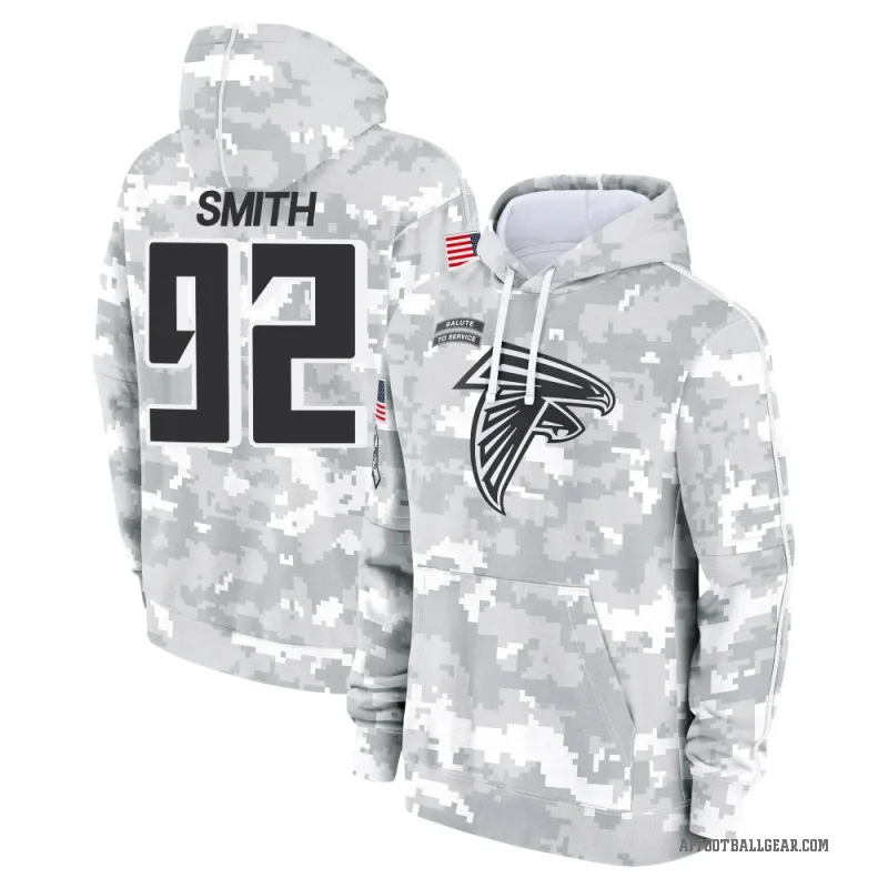 Maason Smith Men's Camo Atlanta Falcons Arctic 2024 Salute to Service Club Fleece Pullover Hoodie