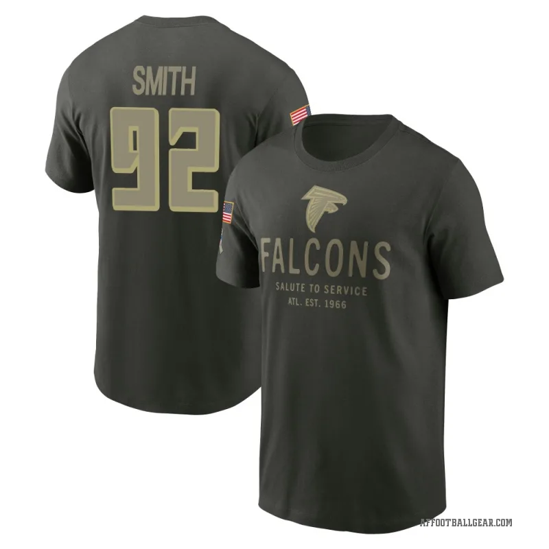 Maason Smith Men's Green Atlanta Falcons Forest/ 2025 Salute to Service Sideline Primary Edge T-Shirt