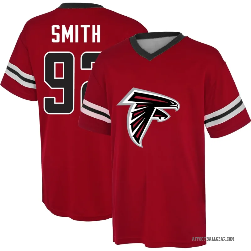 Maason Smith Men's Red Atlanta Falcons Game Day V-Neck T-Shirt