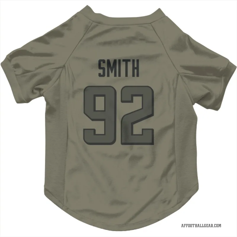 Maason Smith  Olive Atlanta Falcons  Cat & Dog Pet Jersey
