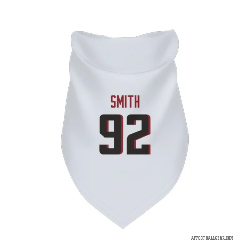 Maason Smith  White Atlanta Falcons  Cat & Dog Pet Bandana