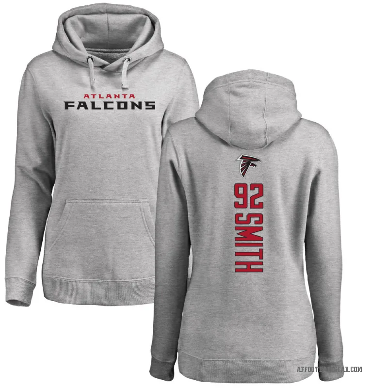 Maason Smith Women's Atlanta Falcons Pro Line Ash Backer Pullover Hoodie