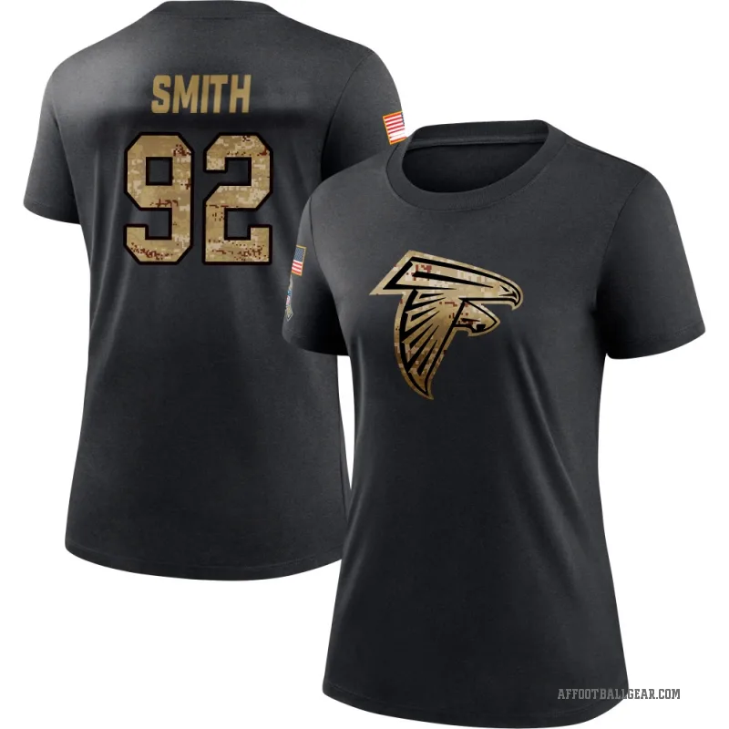 Maason Smith Women's Black Atlanta Falcons 2020 Salute To Service Performance T-Shirt