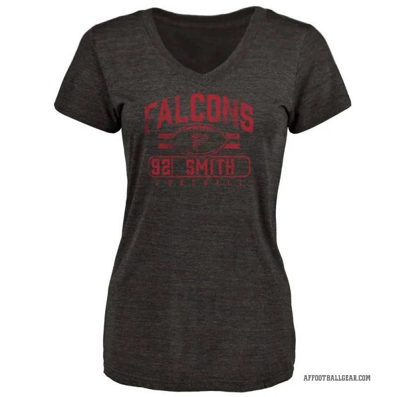 Maason Smith Women's Black Atlanta Falcons Flanker T-Shirt -