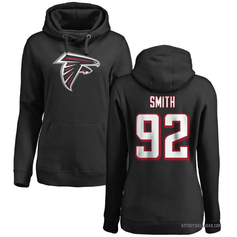 Maason Smith Women's Black Atlanta Falcons Pro Line Logo Pullover Hoodie
