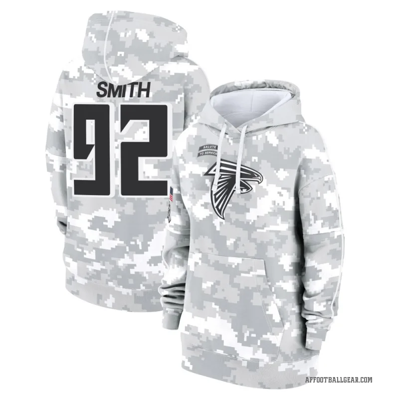 Maason Smith Women's Camo Atlanta Falcons Arctic 2024 Salute to Service Club Fleece Pullover Hoodie
