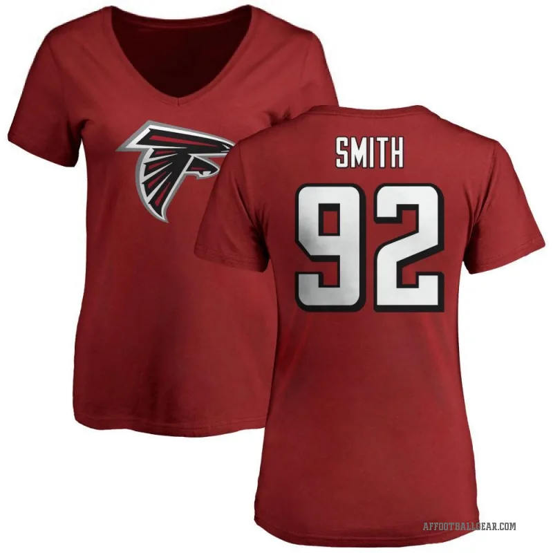 Maason Smith Women's Red Atlanta Falcons Logo Slim Fit T-Shirt -