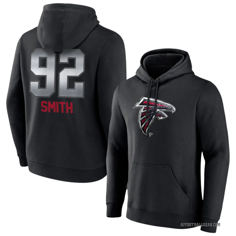 Maason Smith Youth Black Atlanta Falcons Midnight Mascot Pullover Hoodie