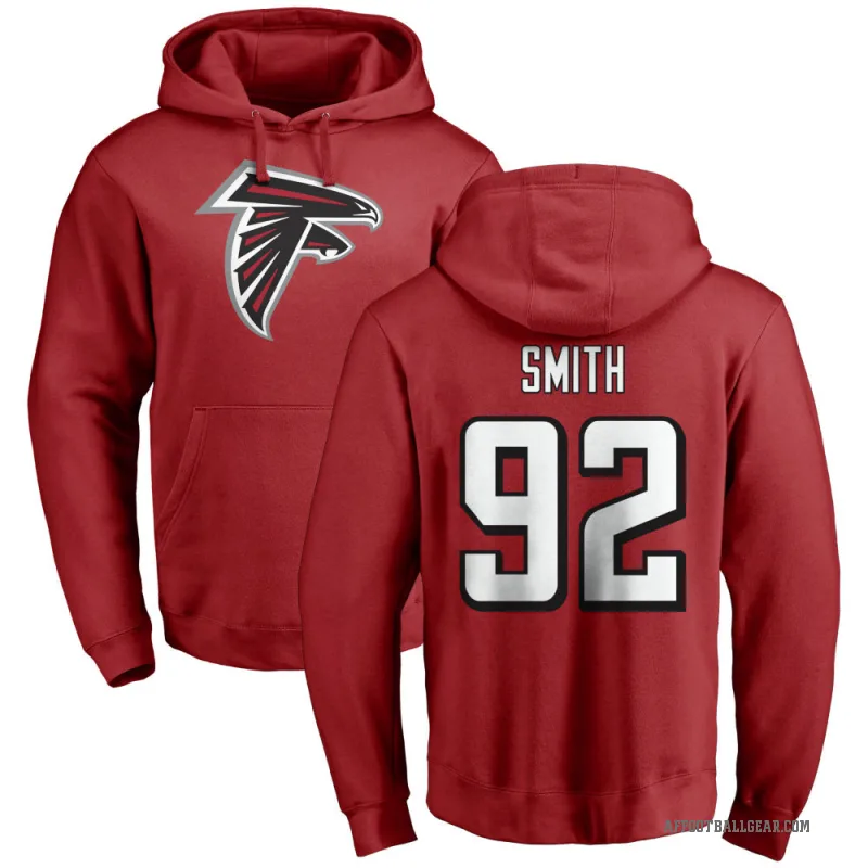 Maason Smith Youth Red Atlanta Falcons Pro Line Logo Pullover Hoodie