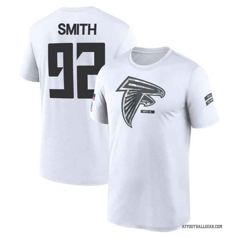 Maason Smith Youth White Atlanta Falcons 2024 Salute to Service Performance T-Shirt