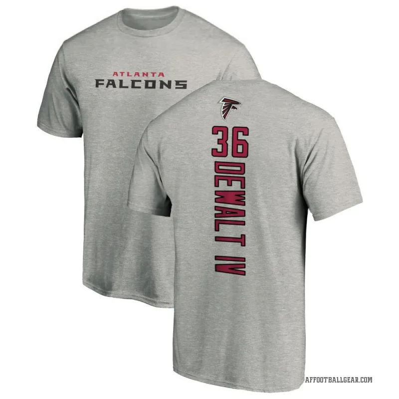 Malcolm DeWalt IV Men's Ash Atlanta Falcons Backer T-Shirt -
