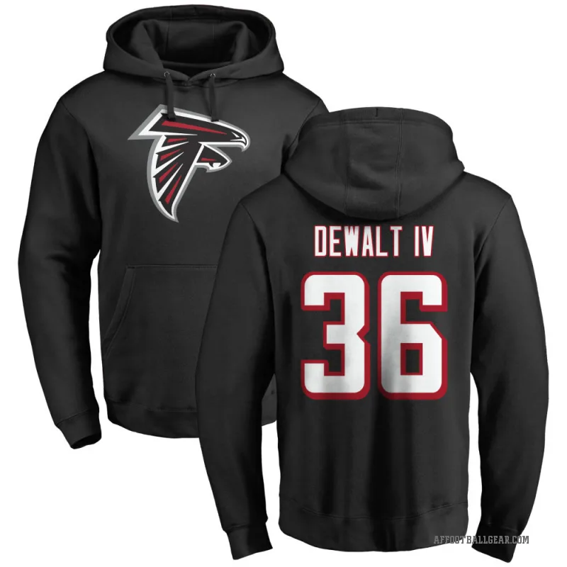 Malcolm DeWalt IV Men's Black Atlanta Falcons Pro Line Logo Pullover Hoodie