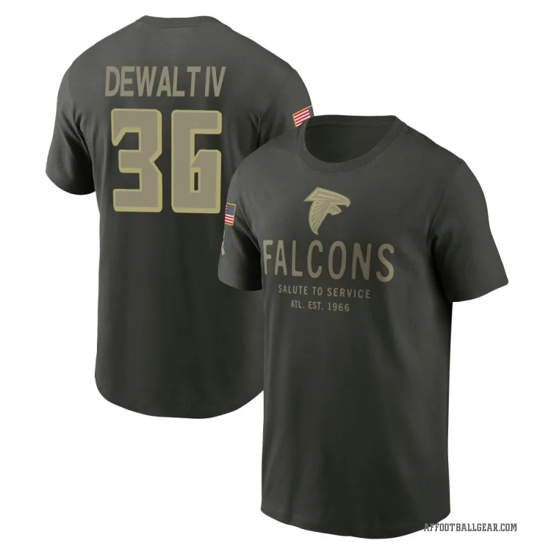 Malcolm DeWalt IV Men's Green Atlanta Falcons Forest/ 2025 Salute to Service Sideline Primary Edge T-Shirt