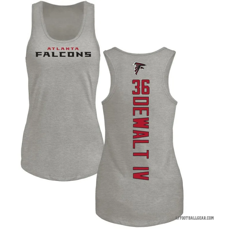 Malcolm DeWalt IV Women's Ash Atlanta Falcons Backer Tank Top -