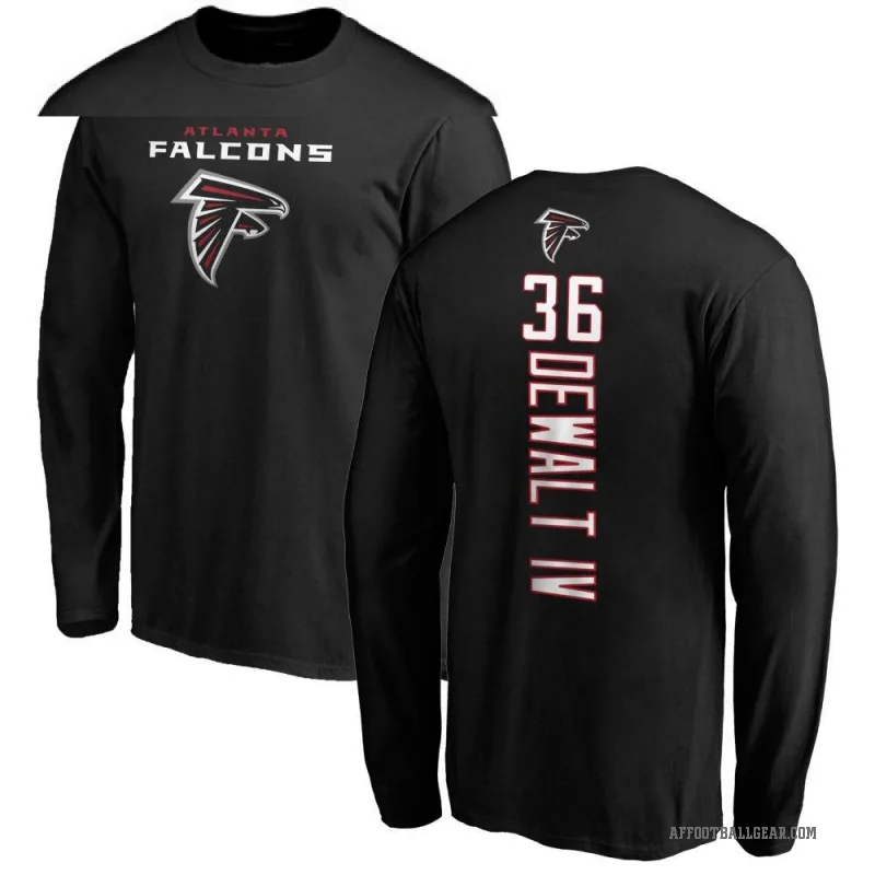 Malcolm DeWalt IV Youth Black Atlanta Falcons Backer Long Sleeve T-Shirt -