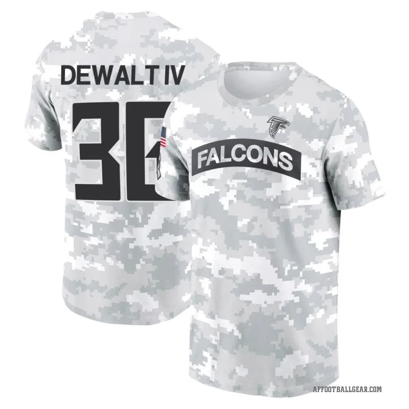 Malcolm DeWalt IV Youth Camo Atlanta Falcons Arctic 2024 Salute to Service Performance T-Shirt
